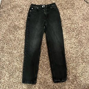 black zara mom jeans